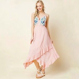 Embroidered Maxi Dress